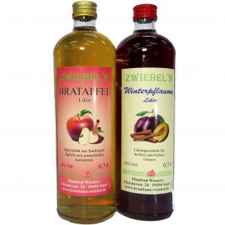 Zwiebel's Winterpflaume und Bratapfellikör 0,7 Liter