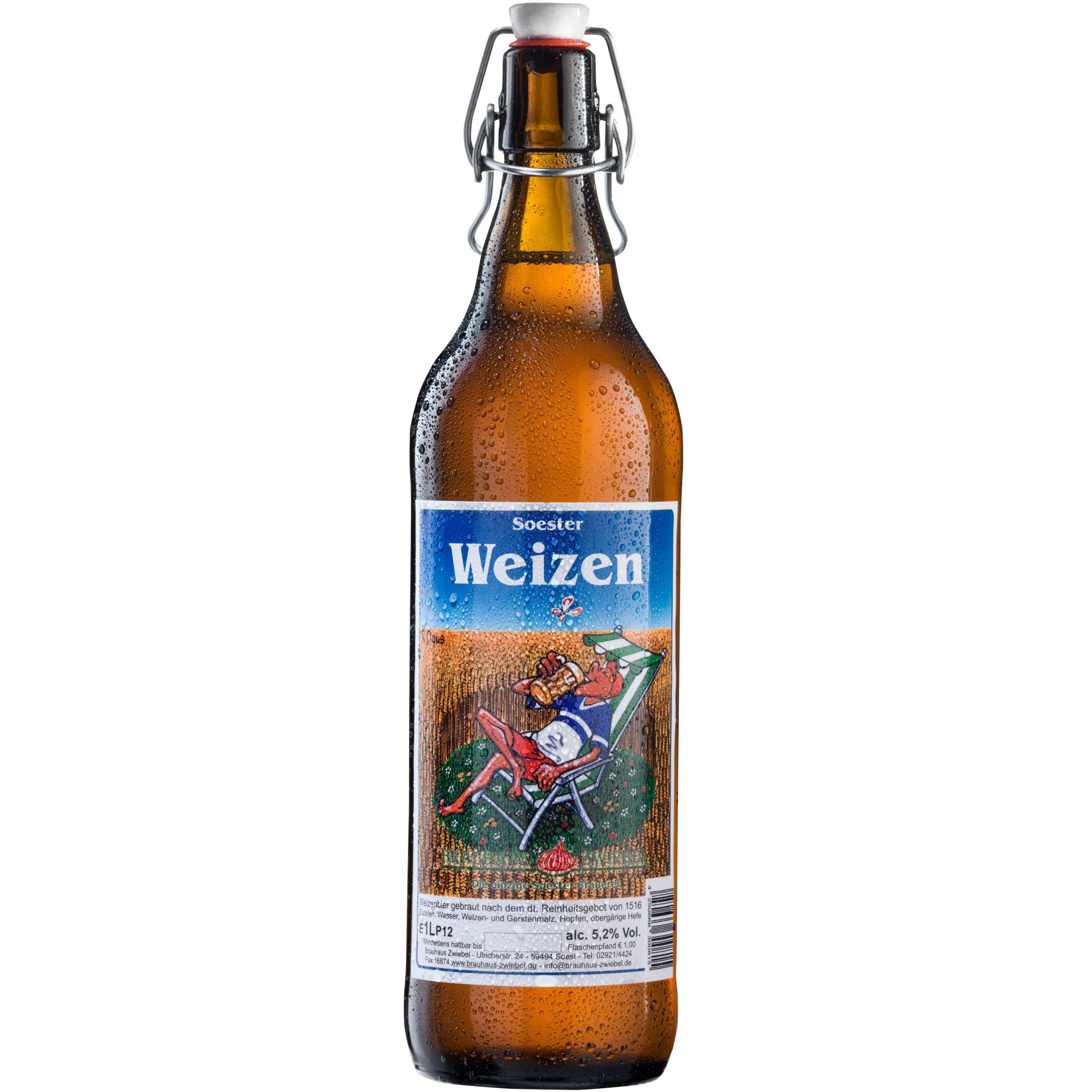 Soester Weizen in 1 Liter Bügelflasche