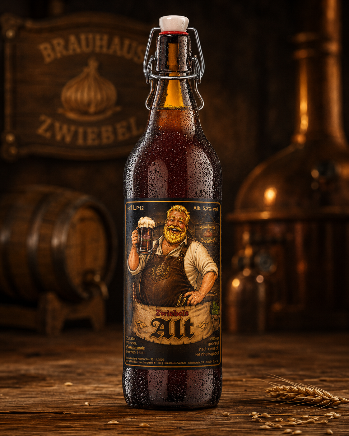 Zwiebels Alt – 1 Liter Bügelflasche